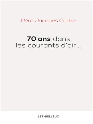 cover image of 70 ans dans les courants d'air...